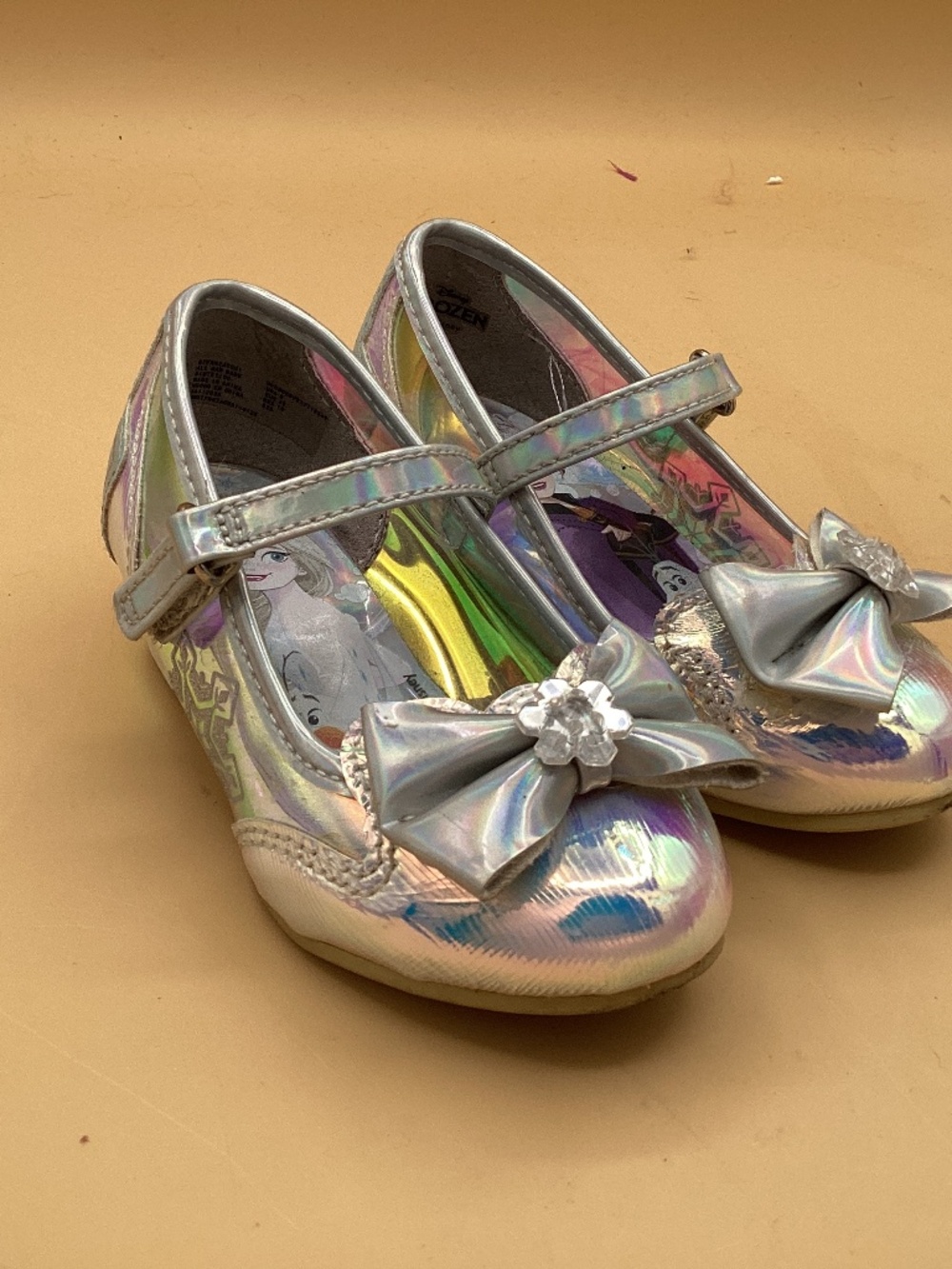 Frozen Disney Toddler Girl Low Heel  Dress up Shoes Size 8